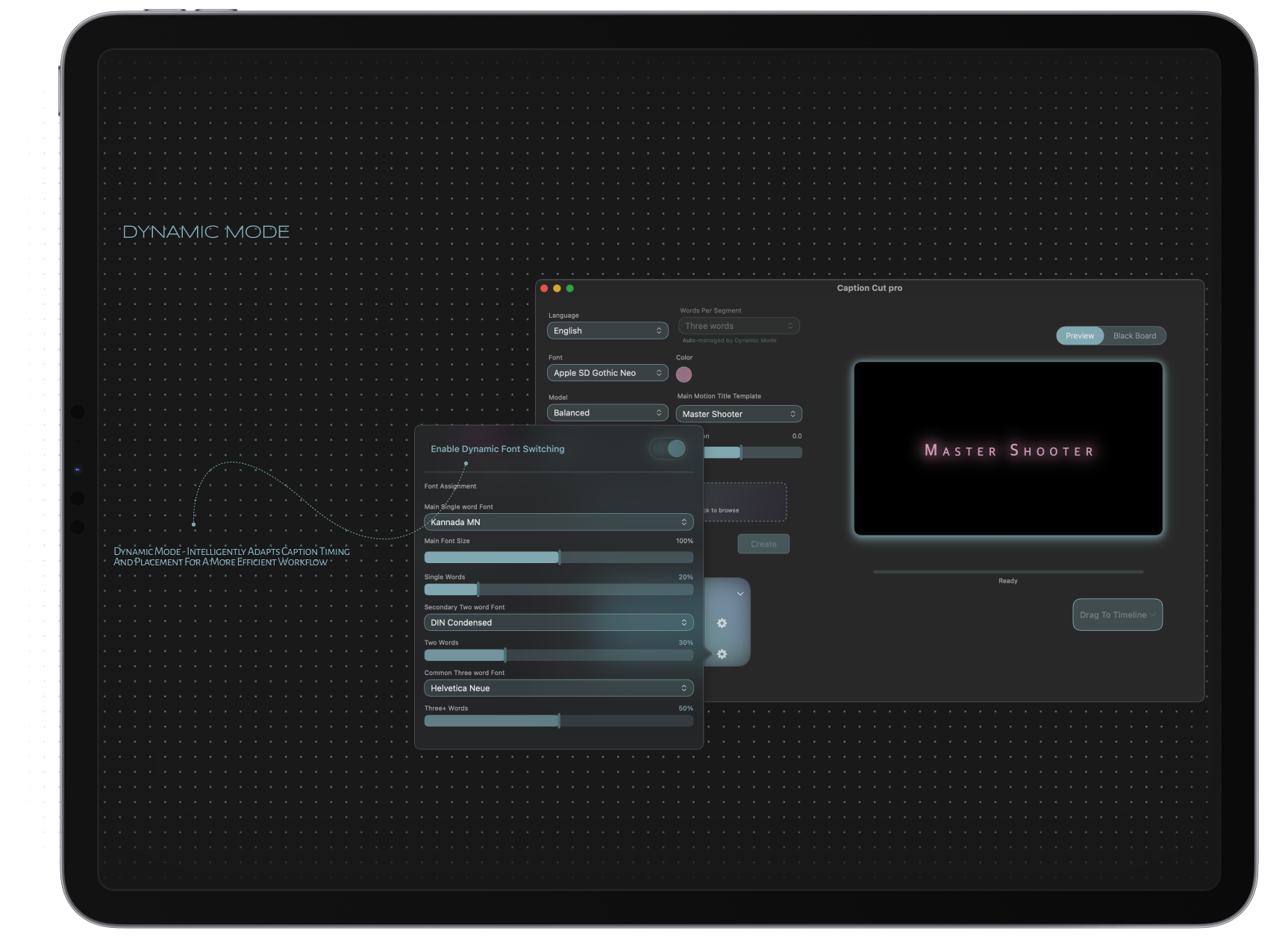 Dynamic Typography Features